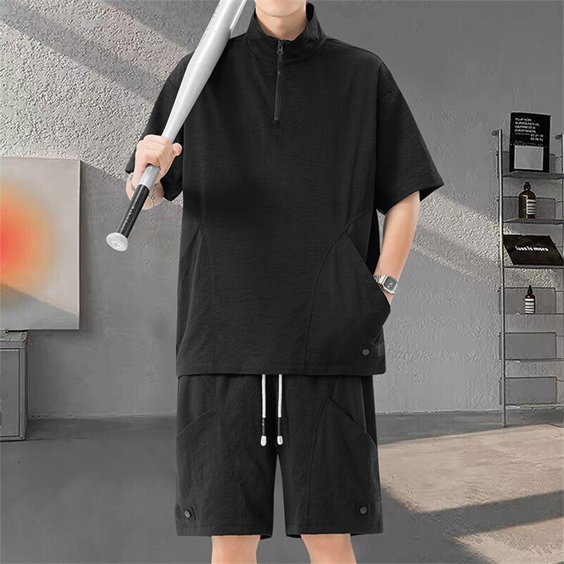 35566-P66大码控118大码夏季男士休闲套装,男装休闲套装,星座209