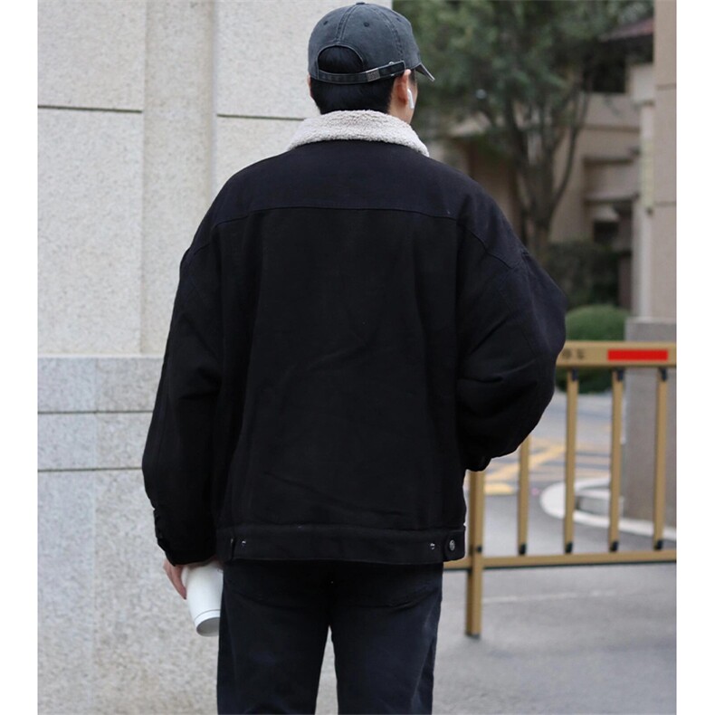 重工高品质情侣加绒加厚羊羔绒翻领棉袄外套610A-1-LY59-P115,女装短外套,星座610A-1