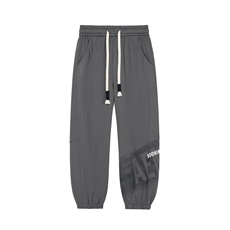 2025秋季新款灰墙大码美式菠萝格印花卫裤M-5XHK24768-特P30，男装休闲裤，电商A022