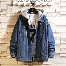 2023印花牛仔外套男高街夹克秋季hiphop炸街上衣服JK911-P85，男装工装外套，星座1103-1