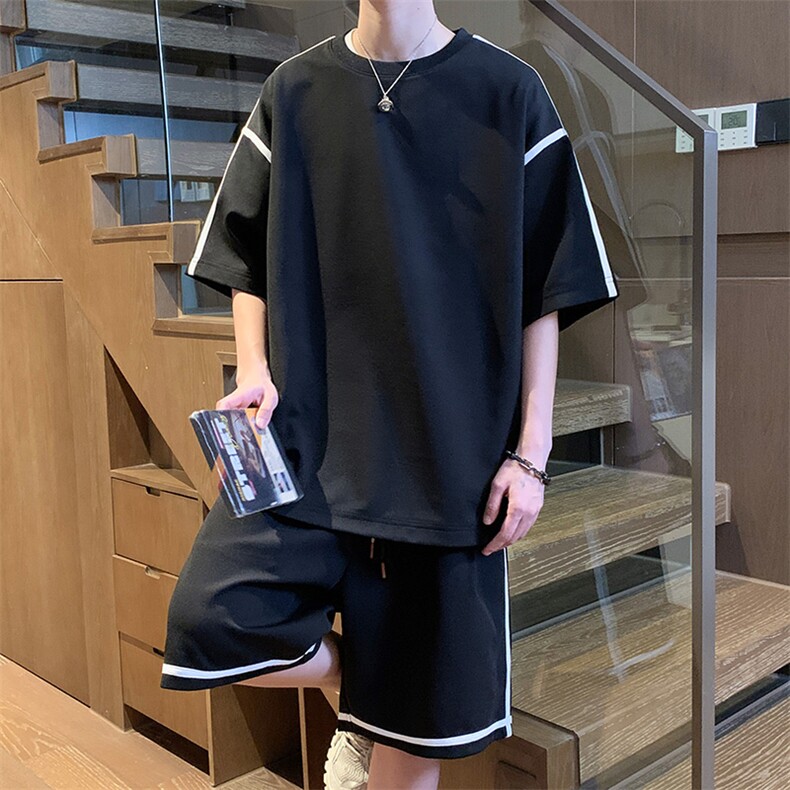 重磅280克~夏季短袖短裤两件套休闲套装 TZ563特P55图片