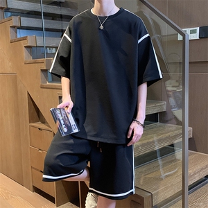 重磅280克~夏季短袖短裤两件套休闲套装TZ563特P55,胖女的搭配衣服图片图片