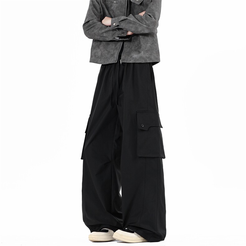 男士工装裤宽松直筒冲锋裤男生长裤运动裤休闲裤K02531-P58，男装工装外套，星座308B-2