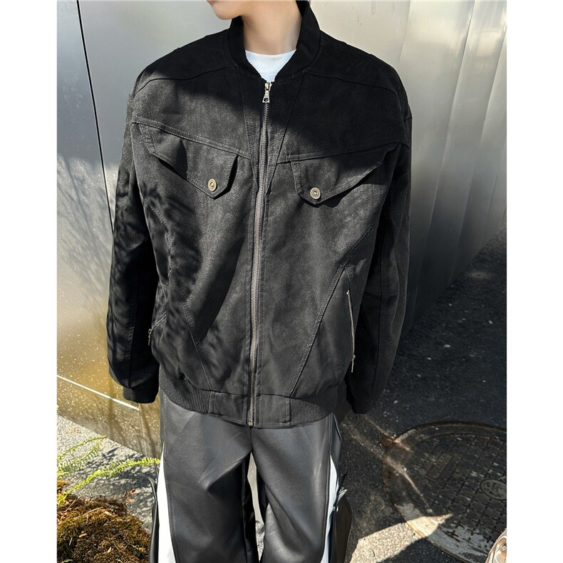 美式复古工装夹克男夹克高级感宽松休闲cleanfit外套潮W6303-P70,男装夹克,星座412-3