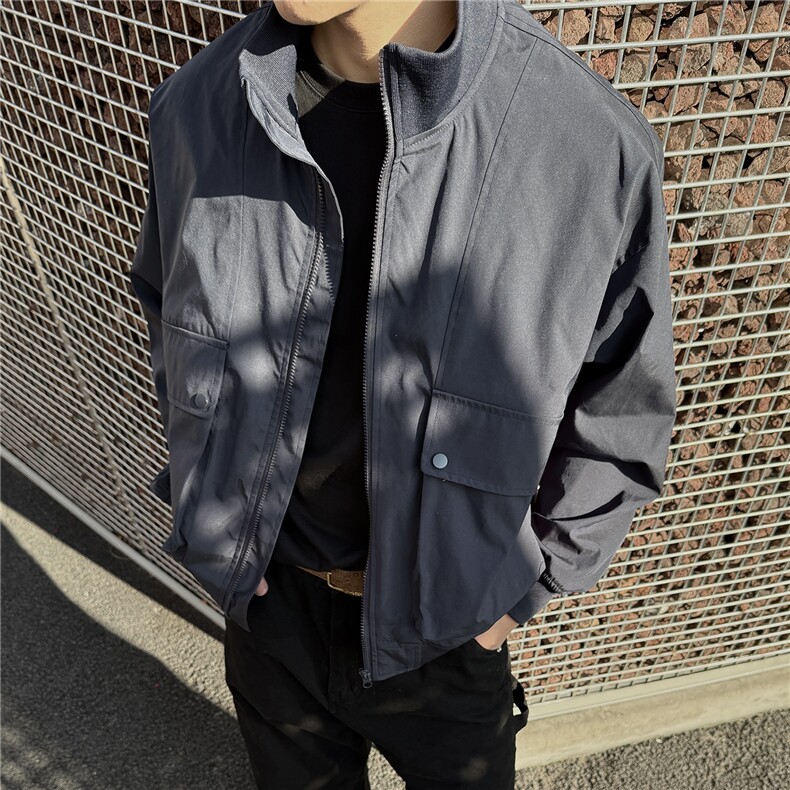 JK007硬汉 大口袋工装教练飞行员夹克 聚酯纤维(S-3XL)TP38图片