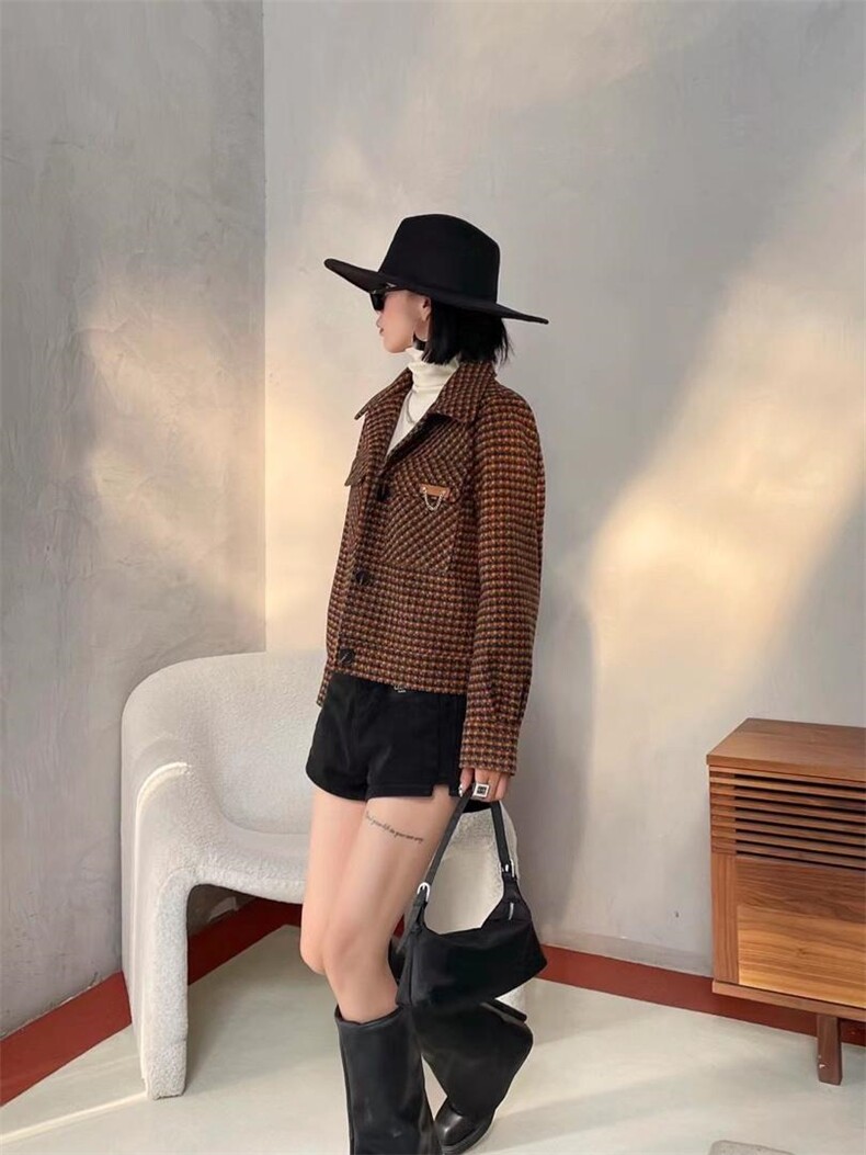 短款毛呢外套,女装毛呢外套,中广青青