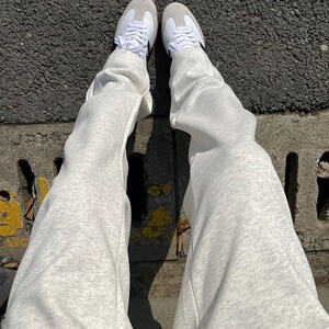 重磅长裤美式高街纯色百搭卫裤男女高街休闲裤XYK20-P42图片