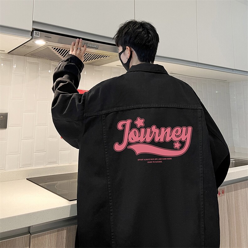 牛仔夹克男大码牛仔外套男茄克NJ77372-P60,男装工装外套,电商A040