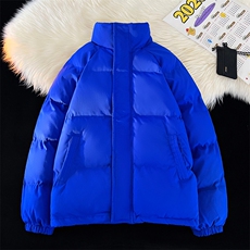 冬季立领棉衣纯色休闲加厚保暖棉服棉袄情侣款A266-MF365-P45特批，男装棉衣，电商A266