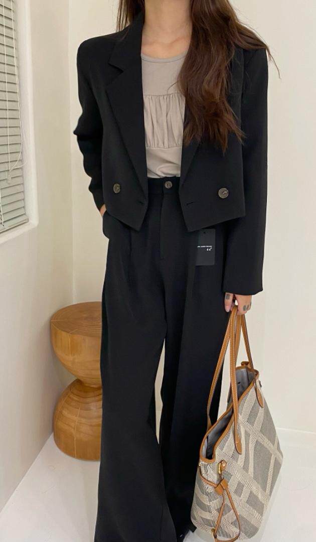 秋季西装套装，女装西装，唇蔻