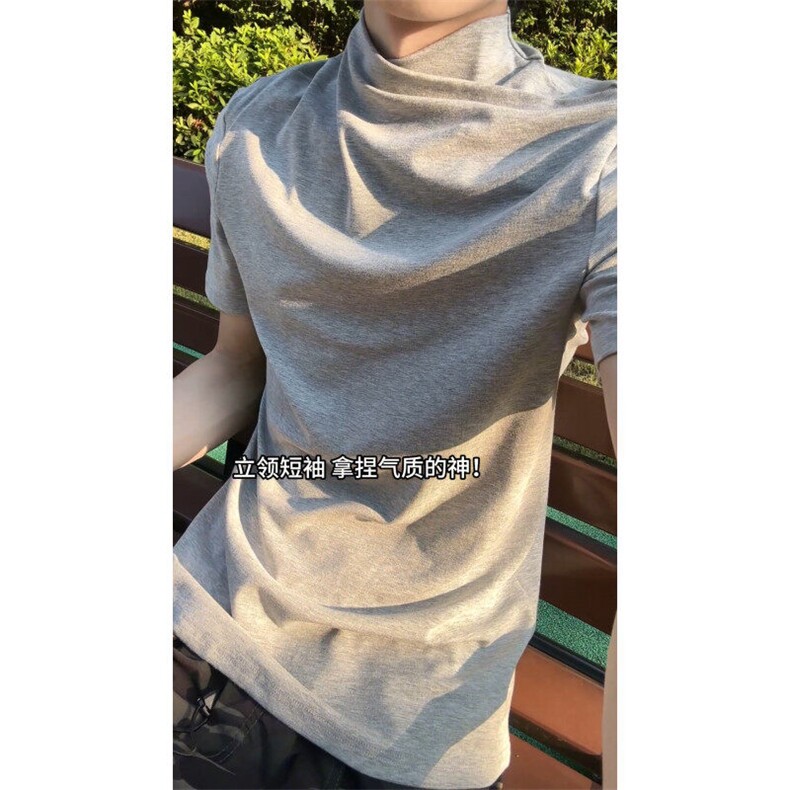 XZ809A/GGD01/P35/控48索罗那品质情侣半高领T恤,男装T恤,星座809A(原222-1)