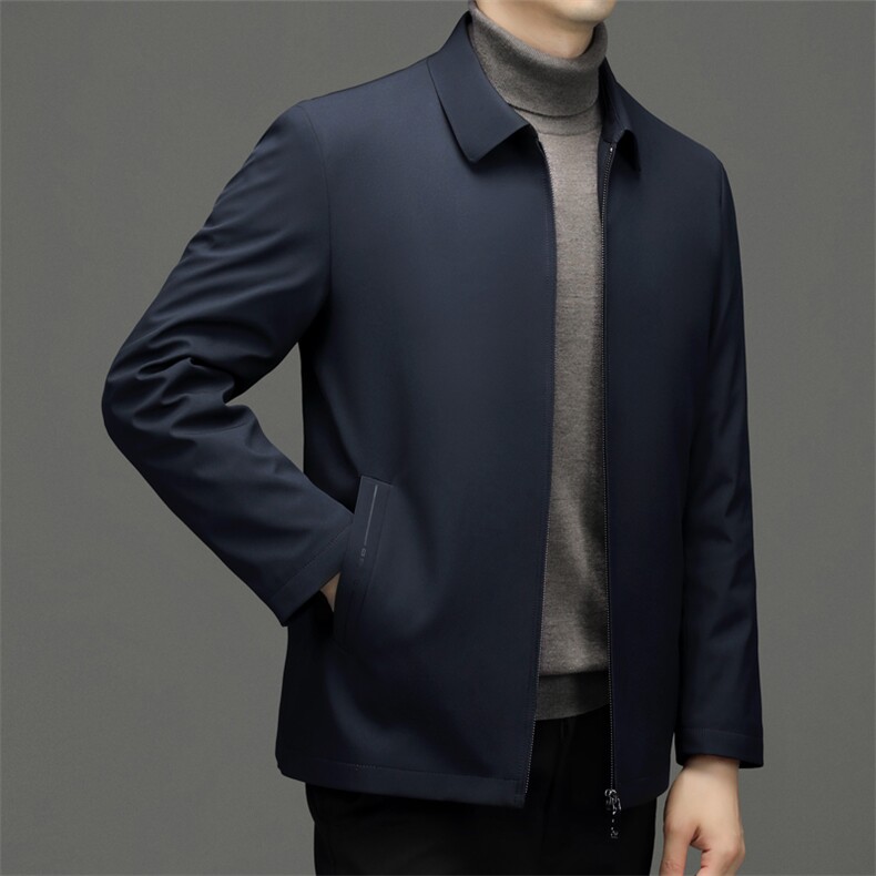 CDY7705钱塘2020-2中老年男士翻领休闲羽绒服外套量大价优P190,男装羽绒服,钱塘207-2