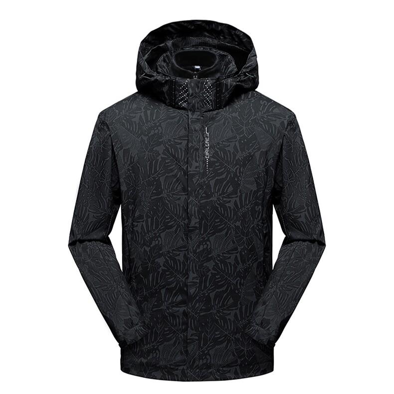三合一2023新款秋冬防风防雨男登山服冲锋衣夹克外套黑6268A-P90图片