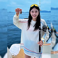 美式高街解构工艺速干长袖T恤衫男女款防晒上衣户外运动骑行服潮，男装防晒衣，电商A486