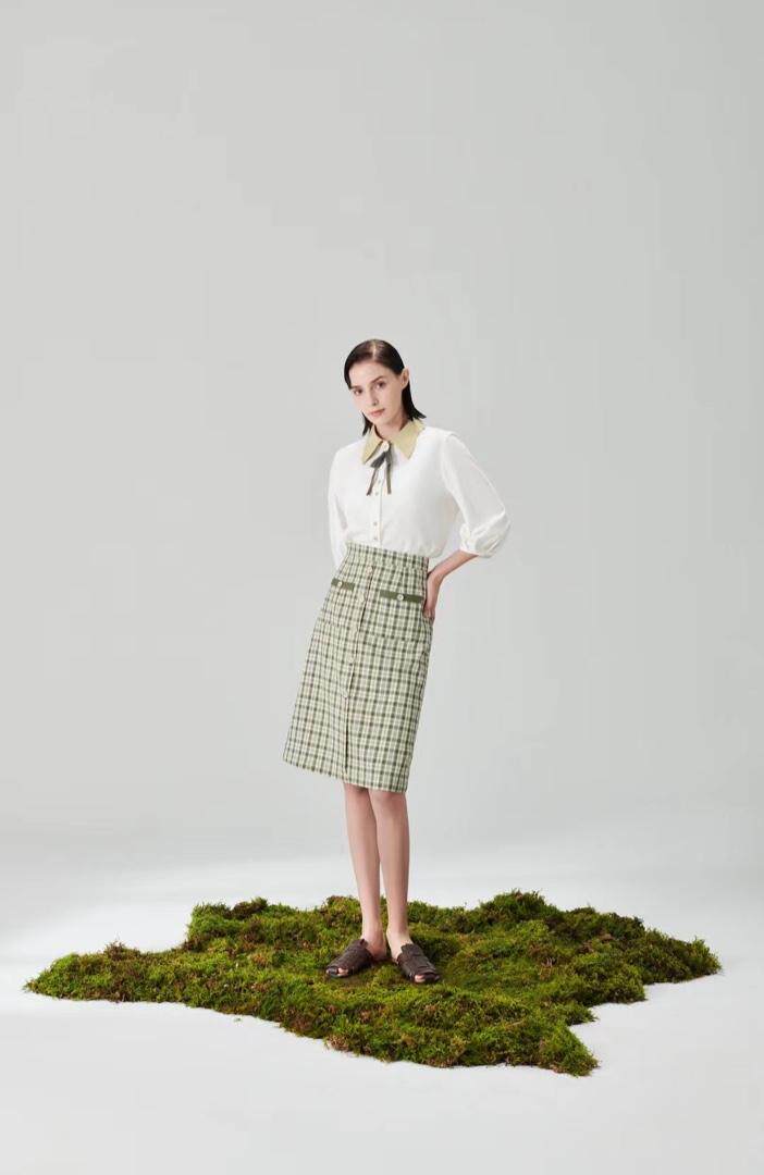 【现货】22春季新款韩版灯笼袖时尚小衫，其它，"JINI PIUS及加"