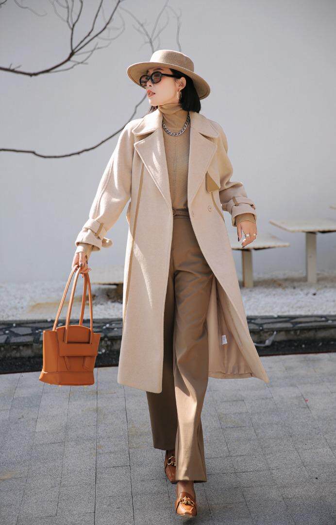 现货，呢料大衣，女装毛呢外套，斯瑞威