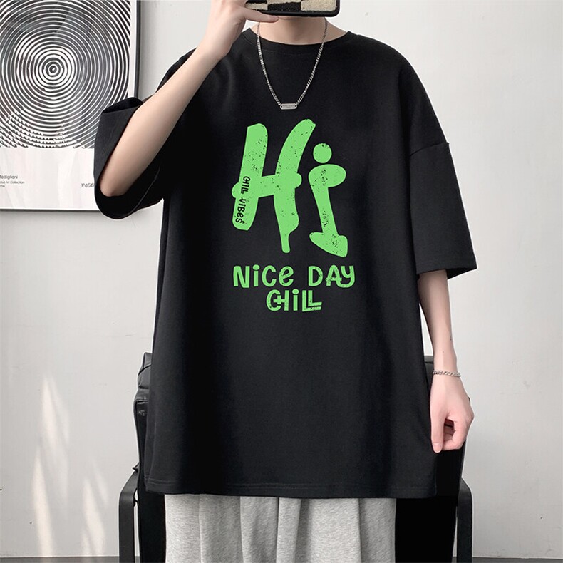 230g重磅纯棉短袖t恤男大码半袖半截袖 DX17418-P20图片