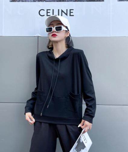 2121秋季新款抽身套头卫衣，女装卫衣/绒衫，琼卿格