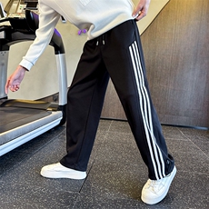 美式潮牌春秋款侧边条纹运动休闲裤男女百搭拖地裤DK708-P58控88，男装休闲裤，电商C208