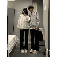 抖音得物二开现货供应春装重磅美式高街宽松连帽卫衣DL3001，男装卫衣，电商A486-1