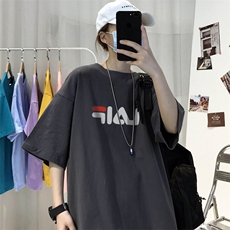 T007常年款男士休闲字母印花T恤衫外套圆领半袖五分袖TEE男女中性，男装T恤，星座115A-3