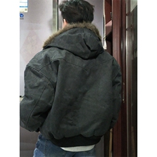 潮牌美式连帽座山雕棉服男女短款cleanfit秋冬季加厚夹克外套，男装夹克，四季星座505