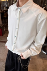 主推夏季垫肩UPF50+防晒衣长袖冰丝凉感衬衫薄外套防晒服S418特48，男装防晒衣，电商A233-1
