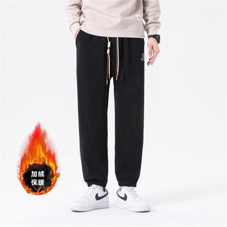 2309加绒/P55休闲裤男美式个性大码宽松潮男百搭长裤子运动卫裤男,男装休闲裤,星座1204
