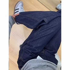 S-5XL大码女风复古深蓝牛仔裤ZK0262-P43加绒P53，男装牛仔裤，星座313A(原308A-2)