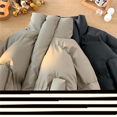 美式冬季复古短款棉服男潮高级感设计感加厚外套情侣D374P128，男装棉衣，电商A335-1（原A458）