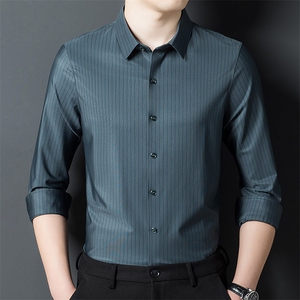 AF5503钱塘2020-3夏季新款男士时尚休闲条纹衬衫高品质P125图片
