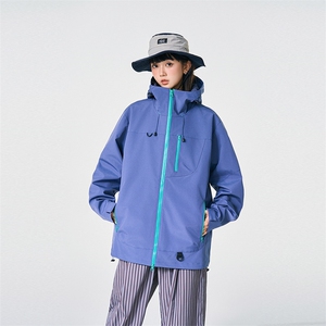 新款男女高品质户外登山服青少年学生冲锋衣夹克外套HS6633-P80图片
