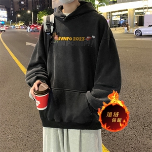 直播品质 500克重磅美式做旧水洗卫衣 SL1503-常规特P55加绒特P65图片