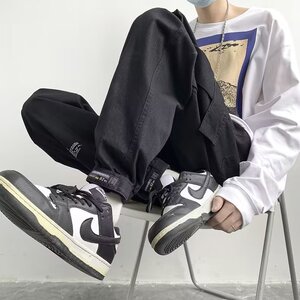 男秋季新款港风休闲裤纯棉厚款A729P46图片