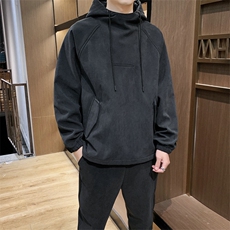 2021秋冬男士运动服套装时尚休闲加绒两件套DS596T，男装卫衣，电商A102