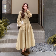 法式茶歇超好看甜美连衣裙女2025春秋季新款温柔风减龄显瘦长裙子，女装连衣裙，2C327