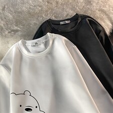 T4131-P25加绒款-P35简约帅气百搭长袖t恤男大码胖子卫衣，男装卫衣，电商A040