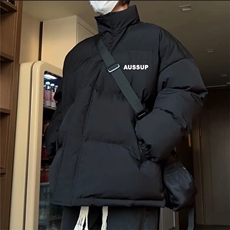 原宿文艺日系简约慵懒百搭潮流流行高质量防水棉服新款气质，男装棉衣，星座1210-1