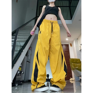彩色多巴胺三条杠口袋工装裤男美拉德运动休闲长裤 KB861图片