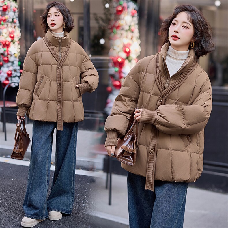2024年冬季立领90白鸭绒羽绒服新款,女装羽绒服,仟媚宠