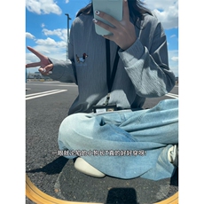 XZ809A/SYR02/特P24/控48肌理感绣花腊肠狗V领长袖T恤卫衣，男装T恤，星座809A(原222-1)