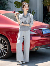 休闲运动套装秋季卫衣阔腿长袖网红显瘦宽松时尚春秋气质小个子，女装套装/套裙，琦鑫阁（原依鑫阁）