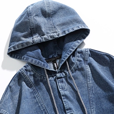 2026春季新款男装日系潮牌宽松连帽牛仔外套休闲夹克JK580-F135，男装工装外套，电商A101（原外27）