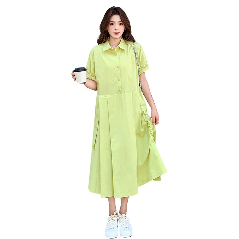 夏季纯色连衣裙2C107-99006-P159-K199,女装连衣裙,2C107