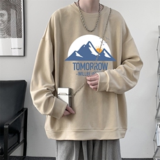 麂皮绒卫衣男大码重磅长袖t恤男JW81235-P35，男装卫衣，电商A040