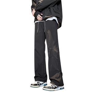 抖音品质大码隐形拉链高街加绒冲锋裤微喇XZ806-CK23063-P50控78图片