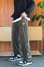 22秋新款灯芯绒宽松休闲港风oversize休闲长裤B266-X829-P60，男装休闲裤，星座B257-1
