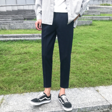 九分裤藏青色