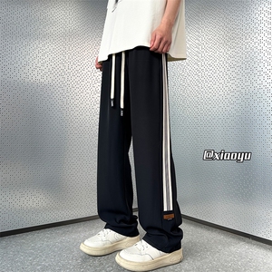XZ616 春夏季新款贴标设计抽绳款直筒休闲裤 TY2440 特P30控58图片