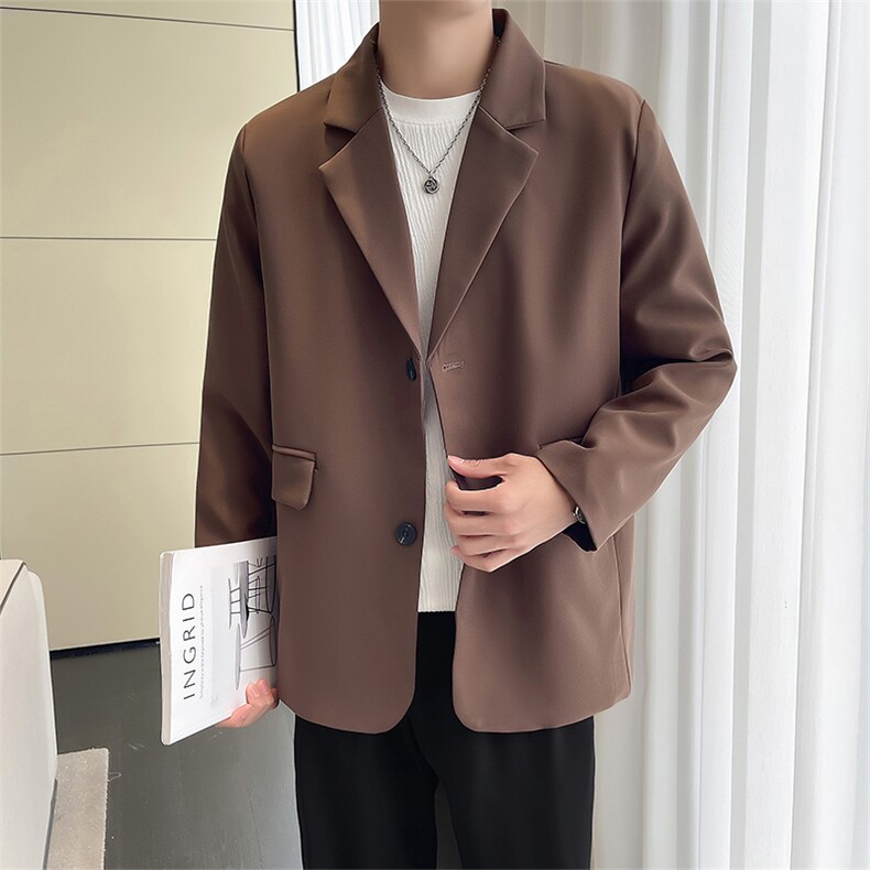 秋季休闲小西服男装外套西服男XF001-P75控128黑色尺码到4XL,男装西服,星座210-1